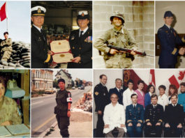 Collage présentant des employés qui ont été dans les Forces armées.