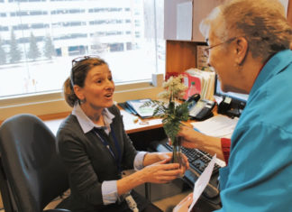 Distribution d'un valentin