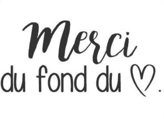 Merci du fond du coeur