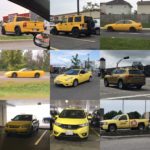 MF à Nashville – voitures jaunes