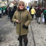 Adeline à la manifestation de 2018 pour les droits des franco-Ontariens
